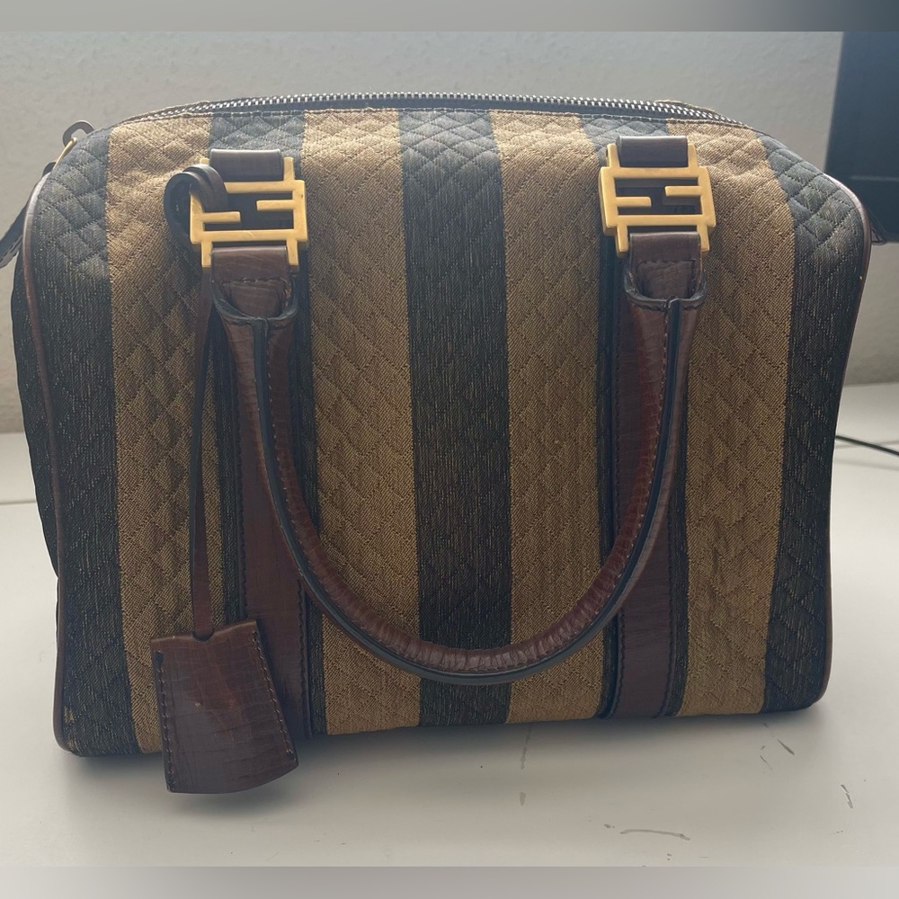 Fendi Shoulder Bag - Pequin Canvas